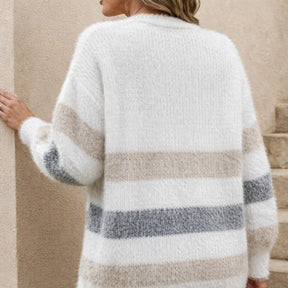 Jetta™ | Pull Col V Rayé Douce™