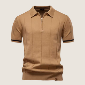 Jetta – Polo Slim Fit pour Homme avec Fermeture Éclair – Style Minimaliste et Confort pour Toutes les Occasions