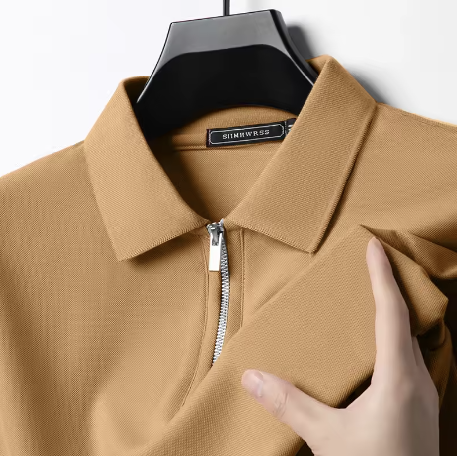 Jetta – Polo pour Homme avec Fermeture Éclair – Style Moderne & Confort Léger