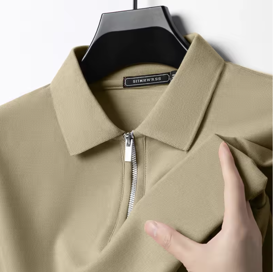 Jetta – Polo pour Homme avec Fermeture Éclair – Style Moderne & Confort Léger