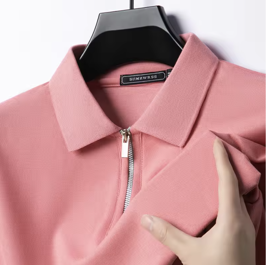 Jetta – Polo pour Homme avec Fermeture Éclair – Style Moderne & Confort Léger