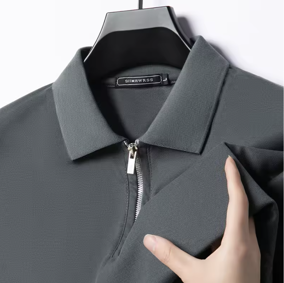 Jetta – Polo pour Homme avec Fermeture Éclair – Style Moderne & Confort Léger