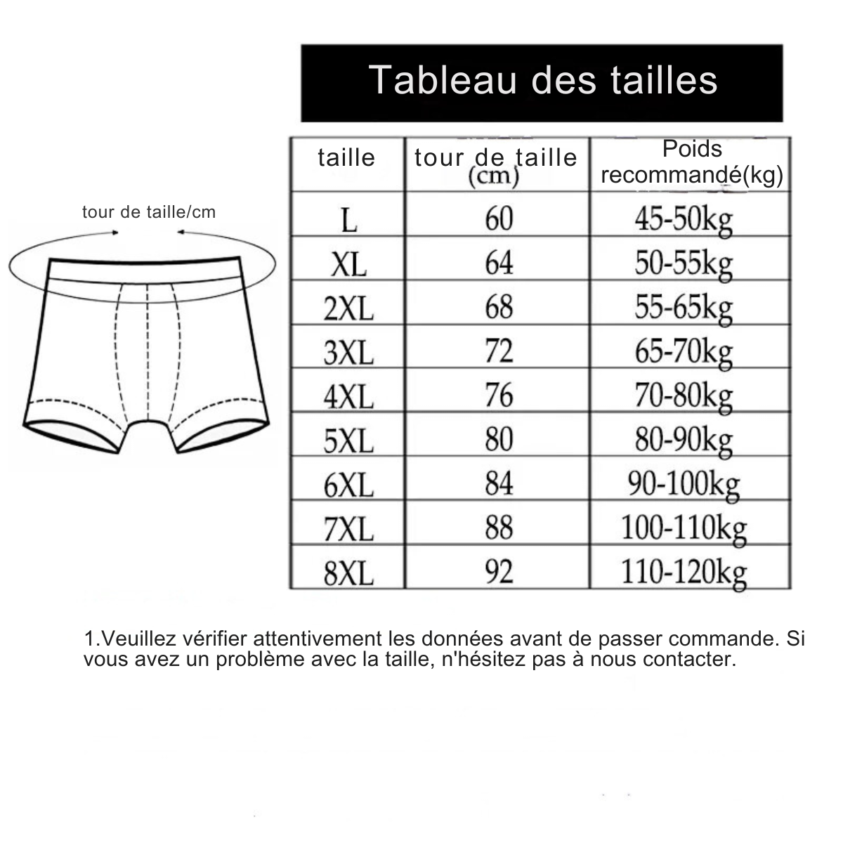 Jetta - Kit de 10 Boxers en Fibre de Bambou [Payez 5, emportez 10]