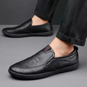 Mocassin en cuir décontractées à enfiler pour hommes