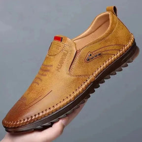 Mocassins à enfiler en cuir pour hommes - [STOCK LIMITÉ]