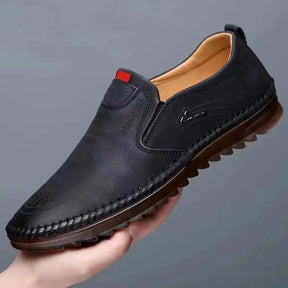 Mocassins à enfiler en cuir pour hommes - [STOCK LIMITÉ]