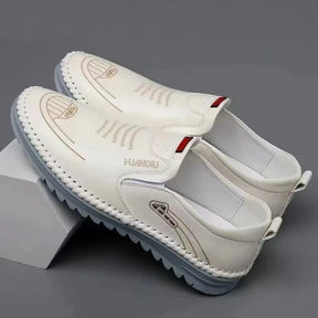 Mocassins à enfiler en cuir pour hommes - [STOCK LIMITÉ]