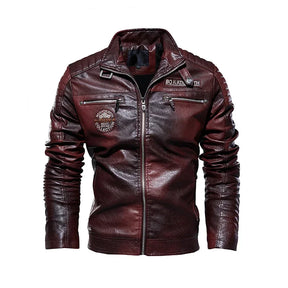 RoadSpirit™ Veste en Cuir Homme